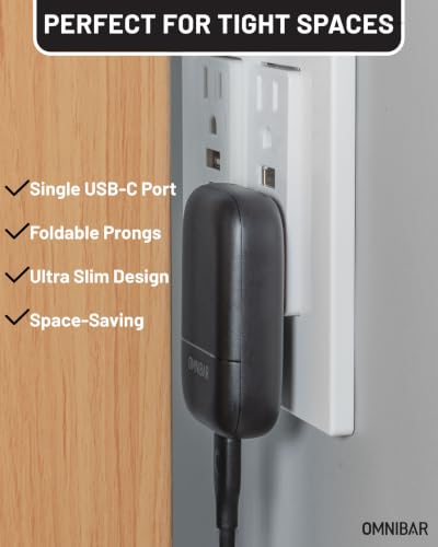 30W Slim Flat USB C Wall Charger, GaN PD3.0 PPS Fast Charger, Black - color: 30W Black
