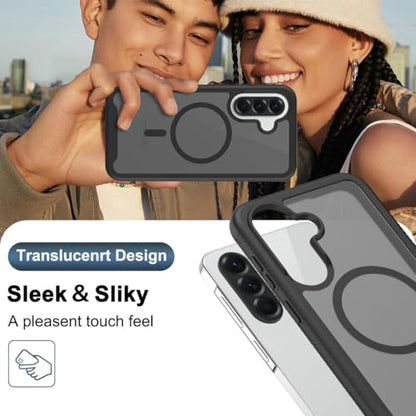 Magnetic Phone Case for Samsung Galaxy A57 5G, Black - color: Black