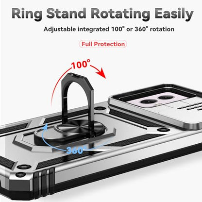 SunStory for Motorola Moto G Power 5G 2024 Case with Kickstand,Silver - color: Silver