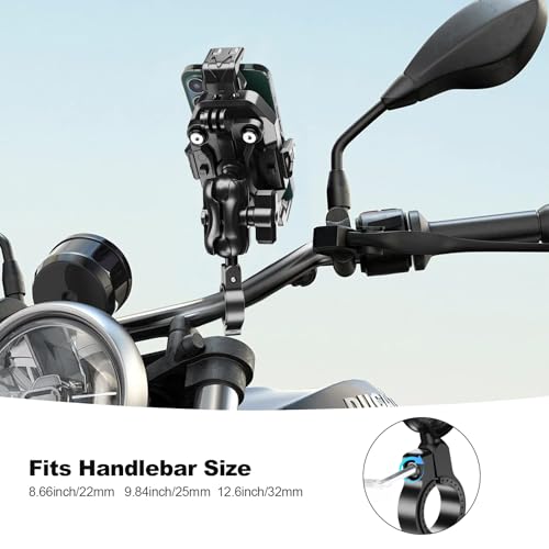 iMESTOU Motorcycle Phone Mount Anti-Vibration