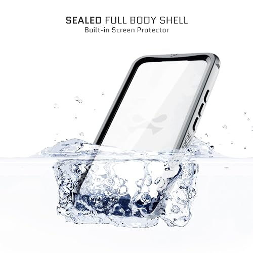 Ghostek Nautical Waterproof Apple iPhone 15 Pro Case with Holster Belt Clip - Screen & Camera Protector, MagSafe Compatible, Rugged Heavy Duty (6.1 Inch, Clear) - color: Clear, size: iPhone 15 Pro