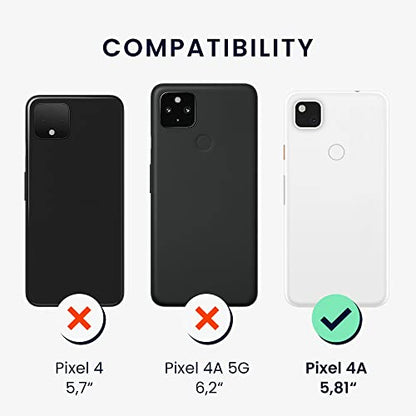 kwmobile Case Compatible with Google Pixel 4a Case - Slim Protective TPU Silicone Phone Cover - Arctic Night - color: Arctic Night