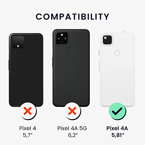 kwmobile Case Compatible with Google Pixel 4a Case - Slim Protective TPU Silicone Phone Cover - Mango - color: Mango