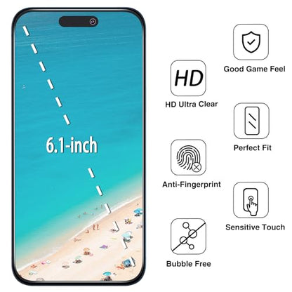 2 Pack Matte Privacy Screen Protector for iPhone 14 Pro - size: iPhone 14 Pro 6.1-Inch