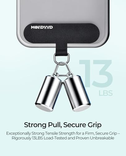 Phone Tether Tab for iPhone, Universal Cell Phone Lanyard Tabs Black Clear