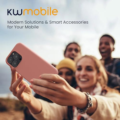kwmobile Case Compatible with Apple iPhone 16 Pro Case - TPU Silicone Phone Cover with Soft Finish - Winter Rose - color: Winter Rose, size: iPhone 16 Pro