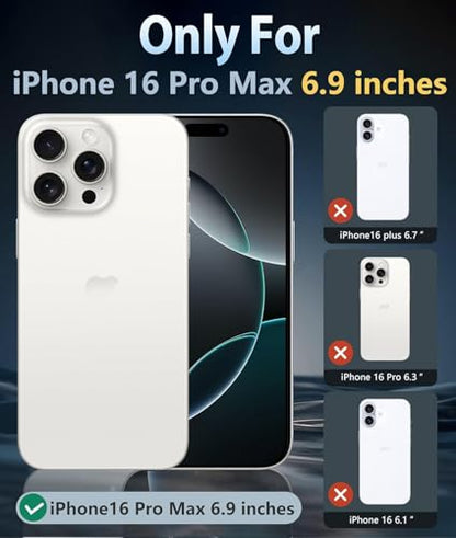 for iPhone 16 Pro Max Case with Tortoise Leopard Print Trendy Animal Pattern Dual-Layer Shockproof Drop Protection Tough Phone Cover - size: iPhone 16 Pro Max