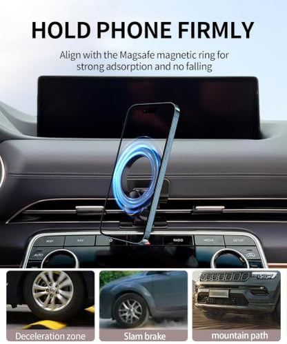 Car Phone Holder for Genesis GV80 2021-2024 Magsafe Mount Accessories