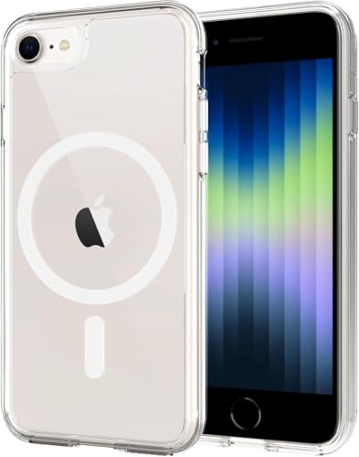 for iPhone SE 3rd & 2nd Gen & 8/7 Case [Compatible with Magsafe] Translucent Matte Phone Cover, [10 FT Military Grade Drop Protection] Slim Durable (Transparent Magnetic, iPhone SE2/SE3/8/7) - color: Transparent Magnetic, size: iPhone SE2/SE3/8/7