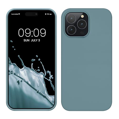 kwmobile Case for iPhone 14 Pro Max Case - Slim Soft TPU Silicone Cover - Works with Wireless Charging - Antique Stone - color: Antique Stone, size: iPhone 14 Pro Max