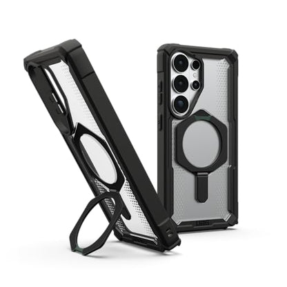 URBAN ARMOR GEAR UAG for Samsung Galaxy S26 Ultra Case 6.9" with Kickstand Plasma XTE - Magnetic Charging Compatible Transparent Rugged Military Drop Tested Protective Cover, Black/Clear - color: Plasma XTE - Black/Clear