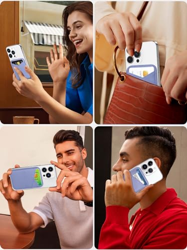 Miroddi for MagSafe Wallet, Ultra-Thin Magnetic Wallet with 2 Card Slots | RFID Blocking, No More Falling, Strongest Magnetic Card Holder for iPhone 17/16/15/14/13/12 Series & Pixel 10, Lavender - color: Lavender