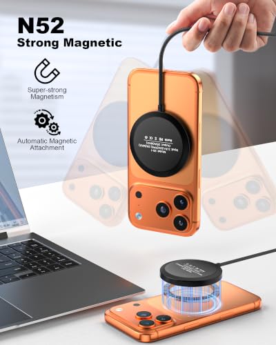 ZBF 25W Magnetic Wireless Charging Pad | USB-C for MagSafe iPhone Samsung