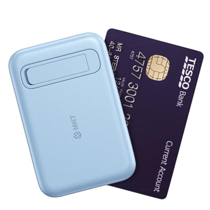 Mini Portable Charger, 5200 mAh Charger Power Bank Slim Small Chargers with Built-in Cable, Travel Battery Pack for iPhone 14/13/12/11 Pro/Pro Max/Plus/Mini/AirPods Blue - color: Blue