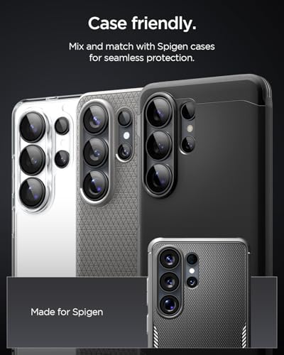 Spigen Camera Lens Protector for Galaxy S26 Ultra - Black [2 Pack]