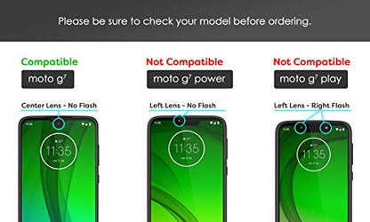 ENCASED Heavy Duty Moto G7 Case (2019 Scorpio Series) Military Grade Rugged Phone Protection Cover (Motorola G7) Gunmetal Grey