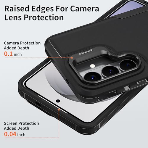 Asuwish Phone Case for Samsung Galaxy A57 5G Women Men Black - color: Black