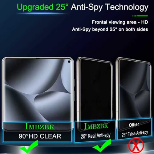 IMBZBK Privacy Screen Protector for Google Pixel 10 Pro Fold, 2+2+2 Pack