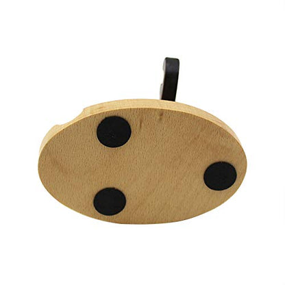 Cute Deer Cell Phone Holder Stand Wooden Smartphone Desk Holder for All Mobile Phones Animal Phone Stand Desk Ornament - color: deer