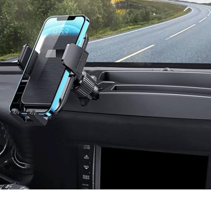 Qifutan Phone Mount for Car Vent [Upgraded Metal Clip] Cell Phone Holder Car Hands Free Cradle in Vehicle Car Phone Holder Mount for Smartphone, iPhone, Cell Phone Automobile Cradles Universal