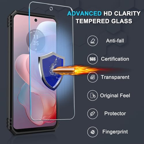 Janmitta Compatible with Moto G Power 5G 2024 Case Built in Slide Camera Lens Cover+Screen Protector+Finger Ring Holder Kickstand,Heavy Duty Shockproof Full Body Protective Phone Cover,Black - color: Black, size: Moto G Power 5G(2024)