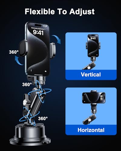 Suction Cup Mount for GoPro Camera Phone Holder Rotatable