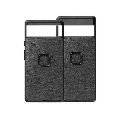 Peak Design Mobile Everyday Fabric Phone Case for Google Pixel 6 Pro, Charcoal, Slim Profile, 6 ft Drop Protection, Weatherproof Fabric Shell, SlimLink Connects to Mobile Mounts & Gear