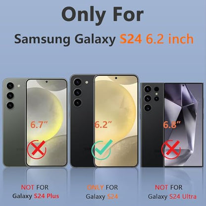Battery Case for Galaxy S24, 10000mAh Portable Protective Wireless Charging Case Compatible with Galaxy S24 5G (6.2 inch) Rechargeable Extended Battery Pack Charger Cover with Carplay (Black) - size: Galaxy S24 -10000mAh