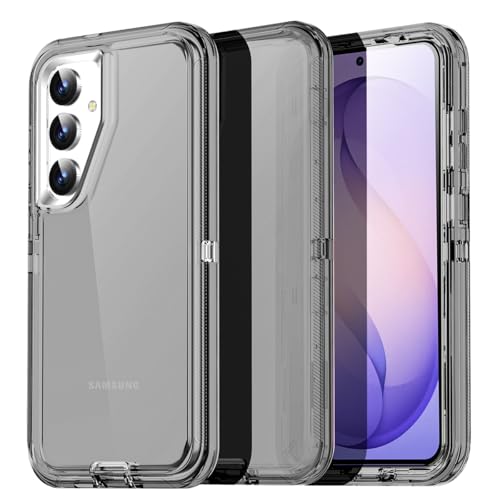 AICase for Samsung Galaxy S26 Plus Case Clear 3 in 1 Heavy Duty Drop Protection Full Body Rugged Shockproof/Dust Proof 3-Layer Military Protective Tough Durable Cover for Samsung S26 Plus 6.7"_5 - color: 3 in 1_Black, size: Samsung Galaxy S26 Plus