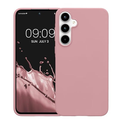 kwmobile Case Compatible with Samsung Galaxy A55 5G Case - Soft Slim Protective TPU Silicone Cover - Dusty Pink - color: dusty pink, size: Galaxy A55 5G