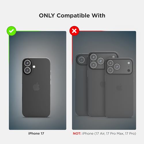 Encased for iPhone 17 Case with Belt Clip (Falcon Series) Full-Body Case with Built-in Screen Protector and Phone Holster (Compatible with MagSafe) Black - size: iPhone 17