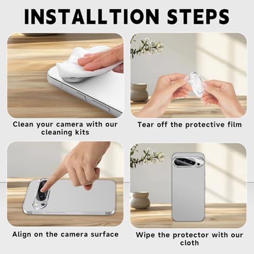 3 Pack for Google Pixel 9 Pro XL Camera Lens Protector