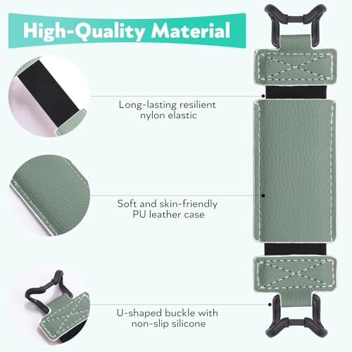 Secure Hand Strap for Kindle and Tablet - High Elasticity Finger Grip Holder Accessories for 6-8 Inches E-Book Tablet. - color: Green