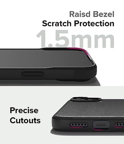 Ringke Onyx for iPhone 15 Plus Case, [Feels Good in The Hand] Oil & Dirt Resistant, Individual Lens Covers for Cameras, Non-Slip Enhanced Grip Lightweight Cover - Black | Anti-Fingerprint Texture, Slim & Lightweight, Full-Coverage Camera Protection, Non-S