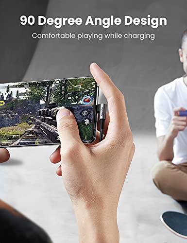 UGREEN Right Angle USB to USB C Cable, Fast Charging Cable, 6.6ft - size: 6.6FT