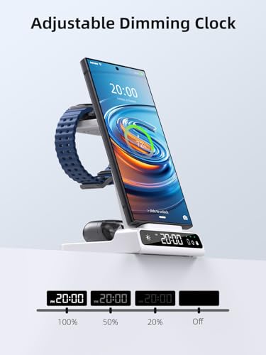 Wireless Charger for Samsung, Android Charger for Samsung Galaxy S25 Ultra - color: White