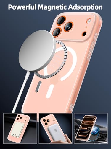 TopMade for iPhone 17 Pro Case with Mag-Safe Wallet, 4 Cards Holder White - color: White, size: iPhone 17 Pro