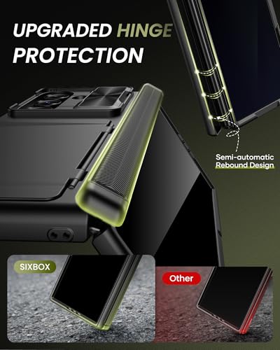 for Samsung Galaxy Z Fold 7 Wallet Case with Card Holder, Black - color: Black-Y