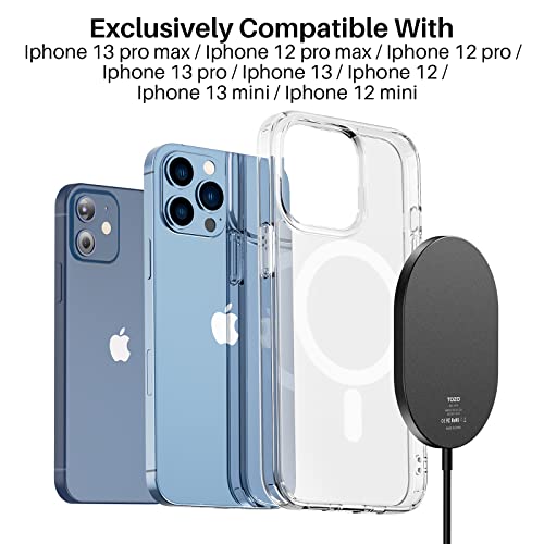 TOZO New Anti-Slip Aircraft-Grade Aluminum Wireless Charger 15W Max Fast Wireless Charging Pad Compatible with iPhone 17/17 Pro/17 Pro Max/Air/16/15/14/SE Series, Samsung Galaxy S25/S24/S23