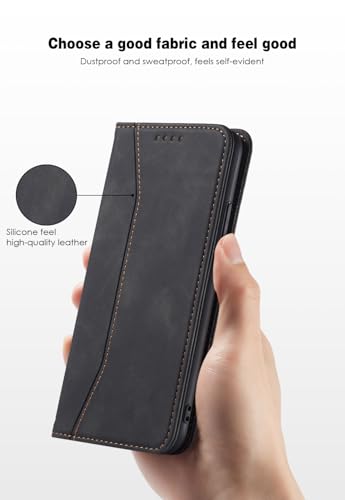 Asuwish Flip Wallet Phone Case for OnePlus Nord N200 5G with Screen Protector Magnetic Closure Folio Cover Credit Card Holder Slot Stand One Plus N 200 G5 1 Plus 200N 1plus One+ 1+ N2005G 2021 Black - color: Black