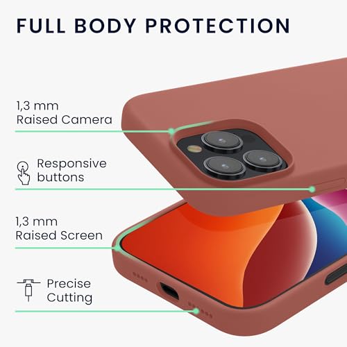 kwmobile Case Compatible with Apple iPhone 16 Pro Case - TPU Silicone Phone Cover with Soft Finish - Winter Rose - color: Winter Rose, size: iPhone 16 Pro