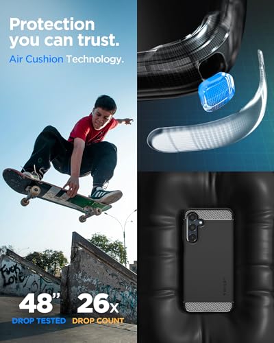 Spigen for Galaxy A16 5G Case, Rugged Armor [Military-Grade Protection] - Matte Black - size: Galaxy A16 5G