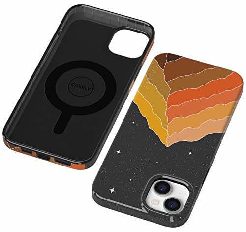 Casely iPhone 15 Plus Case | Night Skies | Mountain Starlight | Compatible with MagSafe | Classic Ultra Slim Design - color: Night Skies | Mountain Starlight