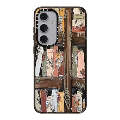 CASETiFY for Galaxy S24+ Case - Impact | 8.2 ft. 4x Military Grade Drop Protection | Bookshelf Garden by KT's Canvases | Black - color: Bookshelf Garden, size: Galaxy S24+ (6.7")