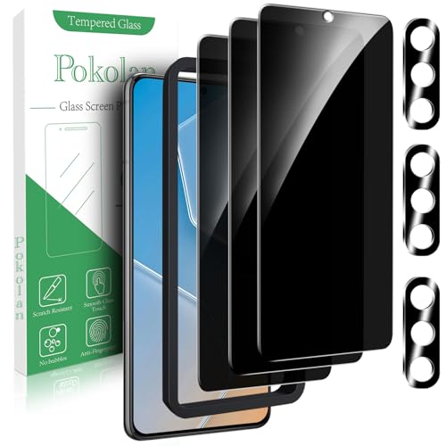 Pokolan Privacy Screen Protector for Samsung Galaxy S22 Tempered Glass Film