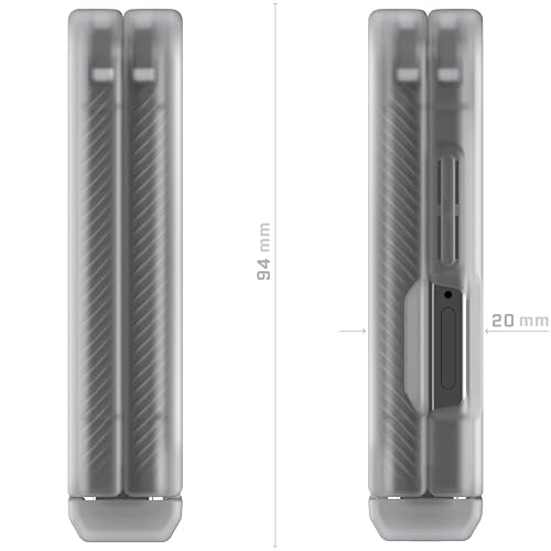 Ghostek Covert Clear Galaxy Z Flip7 Case with Built-in Kickstand, MagSafe and Full Hinge Protection Designed for 2025 Samsung Galaxy Flip 7 (6.9") (Clear Matte) - color: Clear Matte, size: Galaxy Z Flip 7