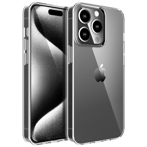 Silicone Clear iPhone 15 Pro Max Case,Ultra Thin with Comfort Grip | Soft Slim-Fit TPU iPhone 15 Pro Max Phone Cover,Non-Slip,Shockproof Protection,Scrath-Resistant - size: iPhone 15 pro max case