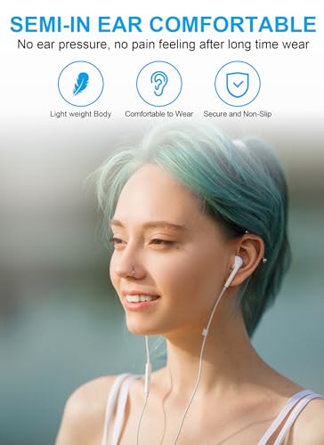 USB C Headphones for iPhone 17 16 15, 2 Packs Wired Earbuds USB C - size: 2 Pack
