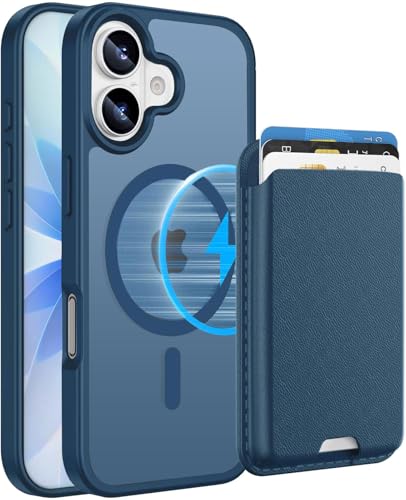 Magnetic for iPhone 17 Wallet Case, Deep Blue - color: Deep Blue, size: iPhone 17