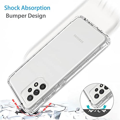 Clear Case Compatible with Galaxy A52 5G/Galaxy A52 4G, Samsung A52 5G Case for Girls Women, Cute Crystal TPU Bumper Shockproof Protective Phone Case Cover for Samsung Galaxy A52 5G (Clear)